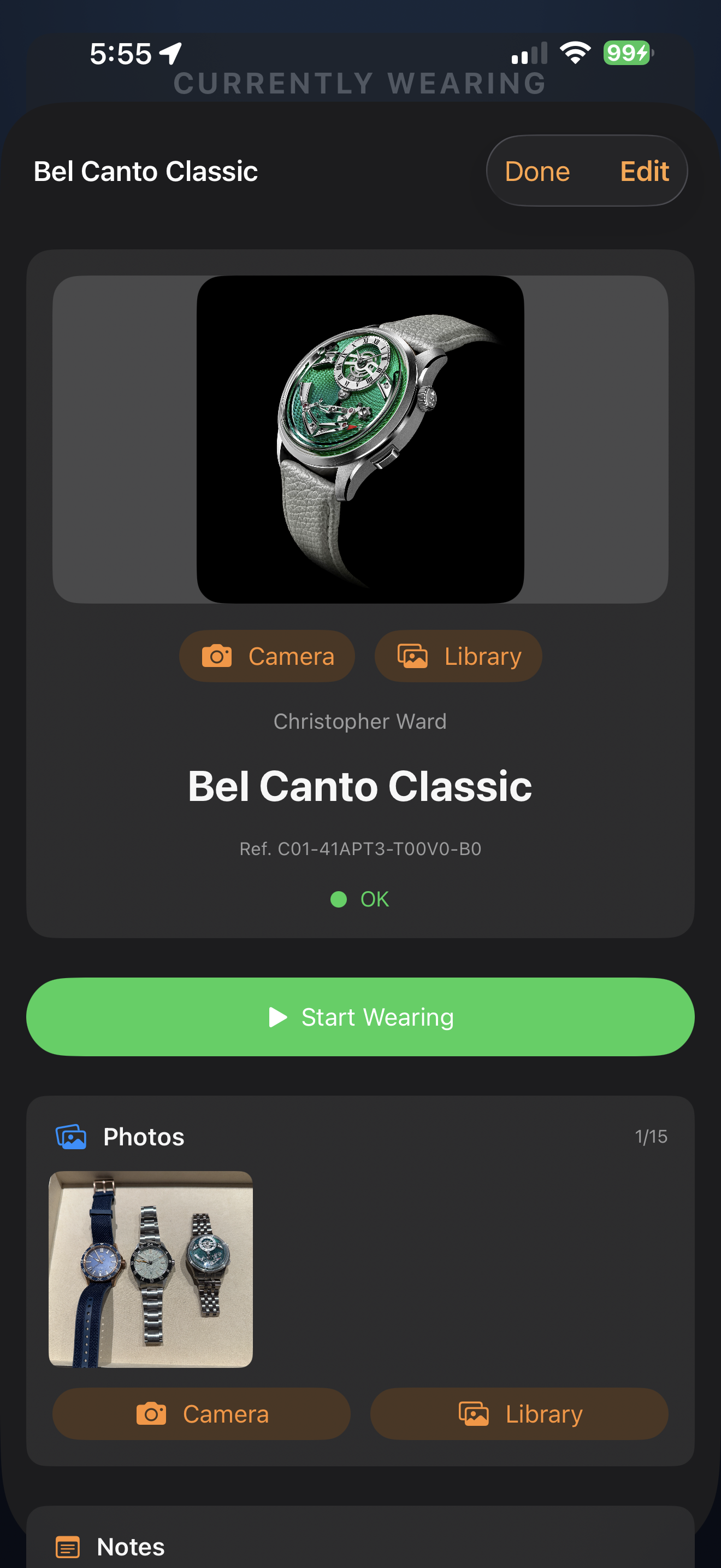 WearTime app preview 5